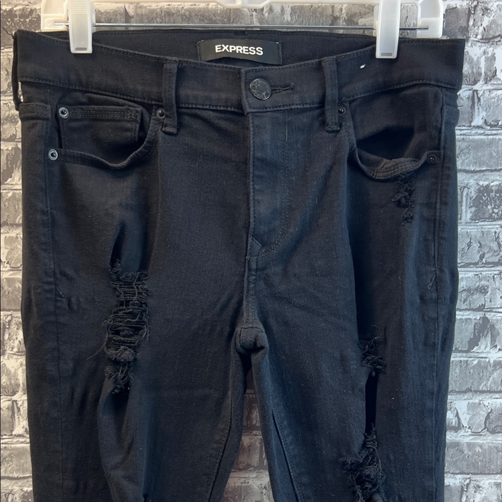 Express Black distressed Jeans
